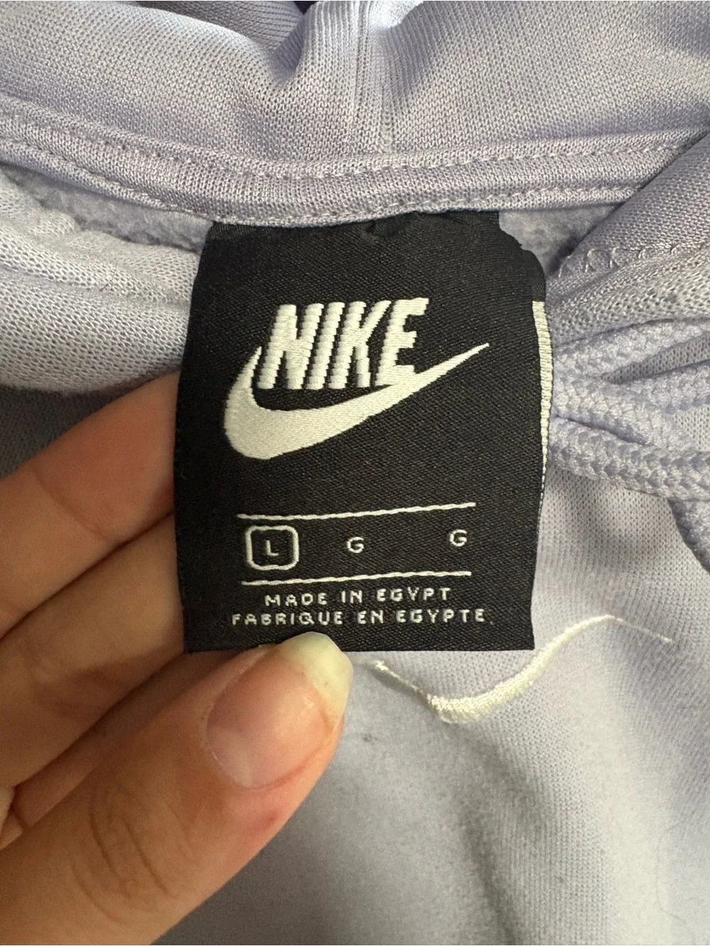 Nike Light Lavender Pullover Hoodie with Embroidered Swoosh